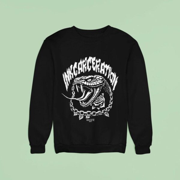 Inkcarceration Festival Spitting Venom In Mansfield Ohio On July Th Th Americas Rock And Metal Tattoo Sweatshirt
