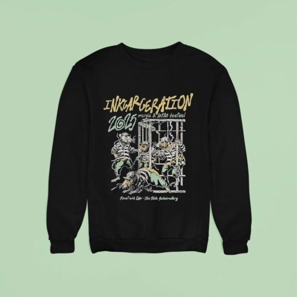 Inkcarceration Mansfield Ohio Rat Trap On July Th Th Americas Rock And Metal Tattoo Festival Sweatshirt