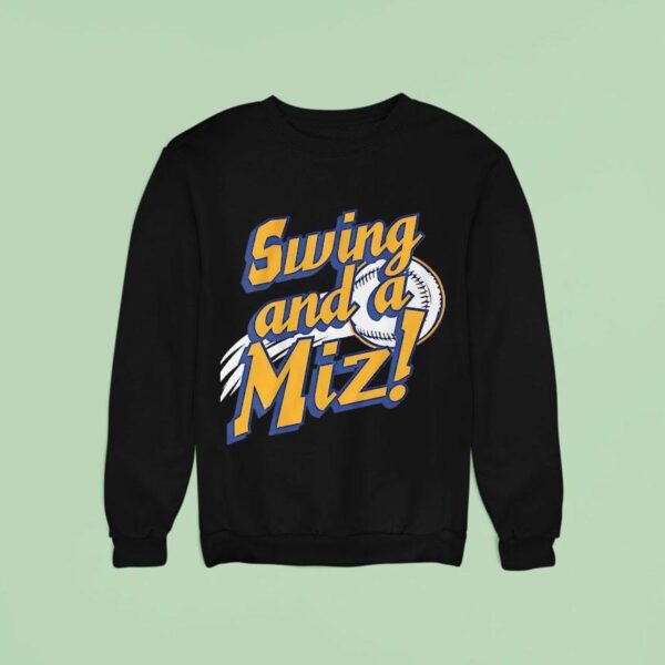 Jacob Misiorowski Swing And A Miz Milwaukee Brewers Baseball Sweatshirt