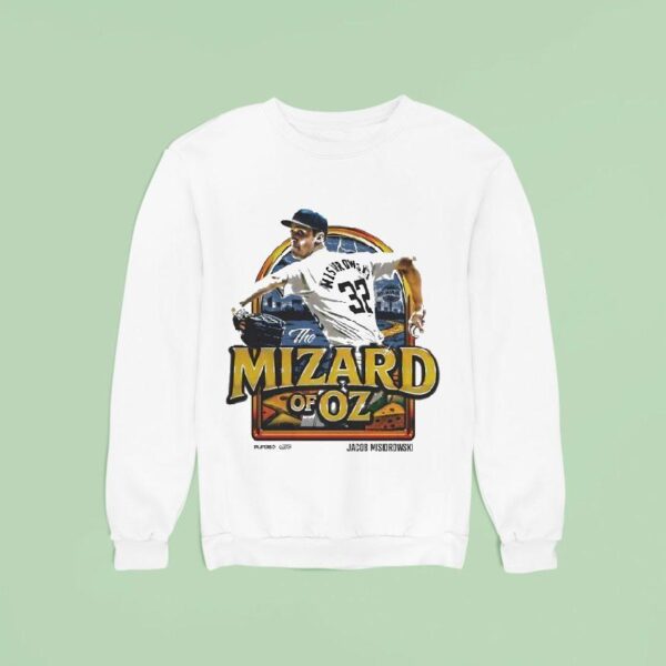 Jacob Misiorowski The Mizard Of Oz Milwaukee Brewers Mlbpa Painting Sweatshirt