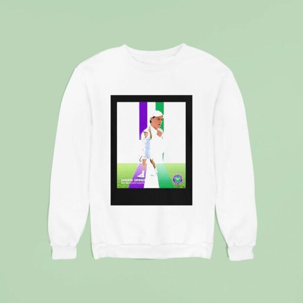 Jannik Sinner Wimbledon Champion The St Italian Man To Win The Title Sweatshirt