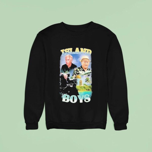 Jeffrey Epstein Trump And Stephen Hawking Island Boys Sweatshirt