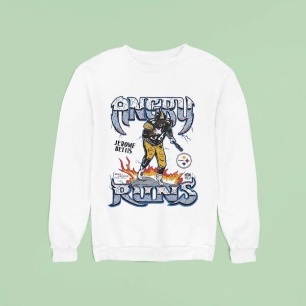 Jerome Bettis Angry Runs Nfl Pittsburgh Slers Football Sweatshirt