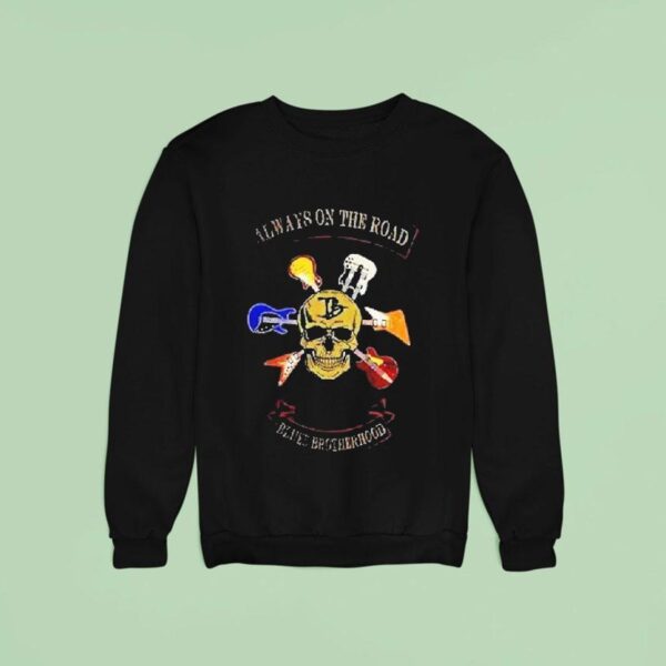 Joe Bonamassa Always On The Road Blues Brotherhood Skull Sweatshirt