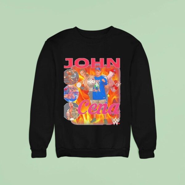 John Cena Wwe Wrestler Burn Graphic Sweatshirt