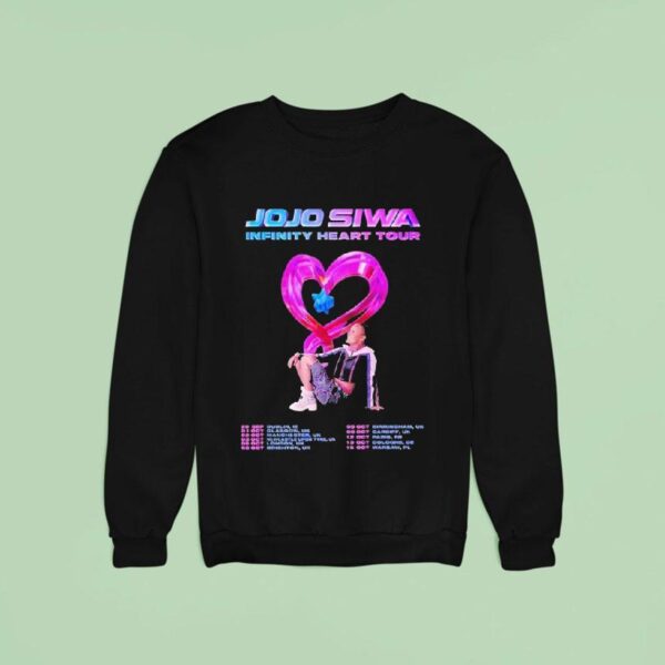 Jojo Siwa Infinity Heart Tour Europe Dates List Kick Off In Dublin Ie On September Th Sweatshirt
