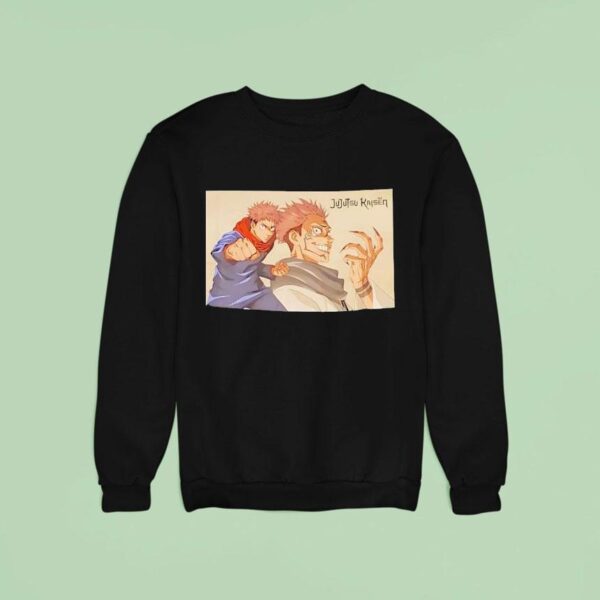 Jujutsu Kaisen Itadori Yujie Sukuna Finger Graphic Sweatshirt
