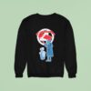 July Is Super Fantastic Fantastic Four X Superman Herbie And Robot Number Sweatshirt