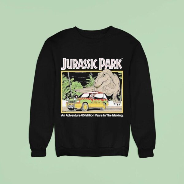 Jurassic Park An Adventure Million Years In The Making Dinosaur Sweatshirt