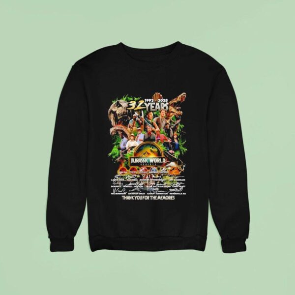 Jurassic World Years Thank You For The Memories Sweatshirt