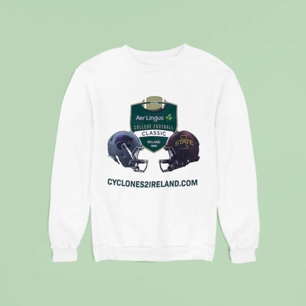 Kansas State Wildcats Vs Iowa State Cyclones Aer Lingus College Football Classic Ireland Sweatshirt