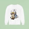 King Arthur And Sir Bedevere As Lego Minifigs Running Away From The Killer Rabbit Of Caerbannog Sweatshirt