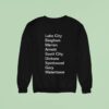 Lake City Bingham Marion Arnett Scott City Dickens Spiritwood Gary Watertown Sweatshirt