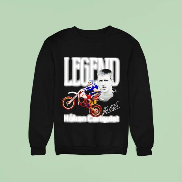 Legend Hakan Carlqvist Motocross World Championships Signature Sweatshirt