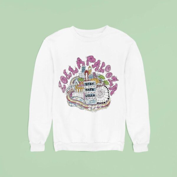 Lollapalooza Stay Safe Lolla In Chicago At Grant Park On July Aug Skyline Sweatshirt