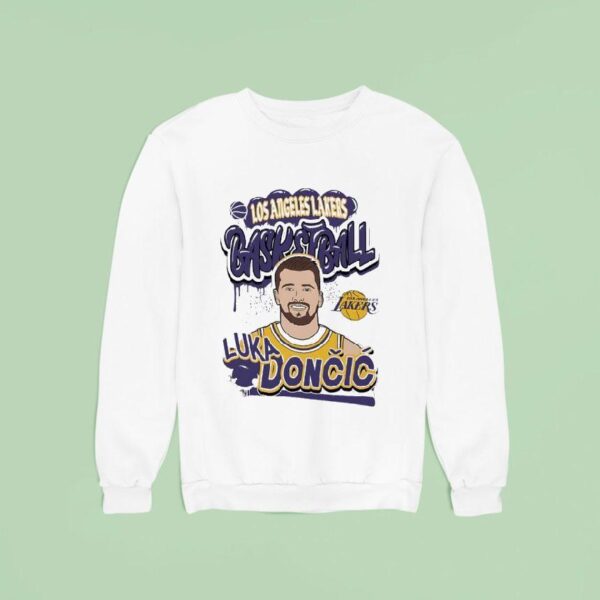 Luka Doncic Los Angeles Lakers Basketball Cartoon Sweatshirt