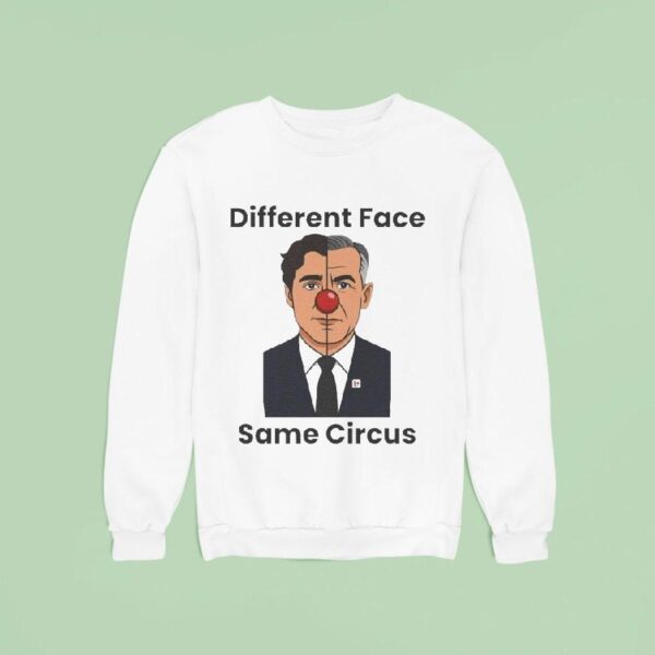 Mark Carney Different Face Same Circus Clown Sweatshirt