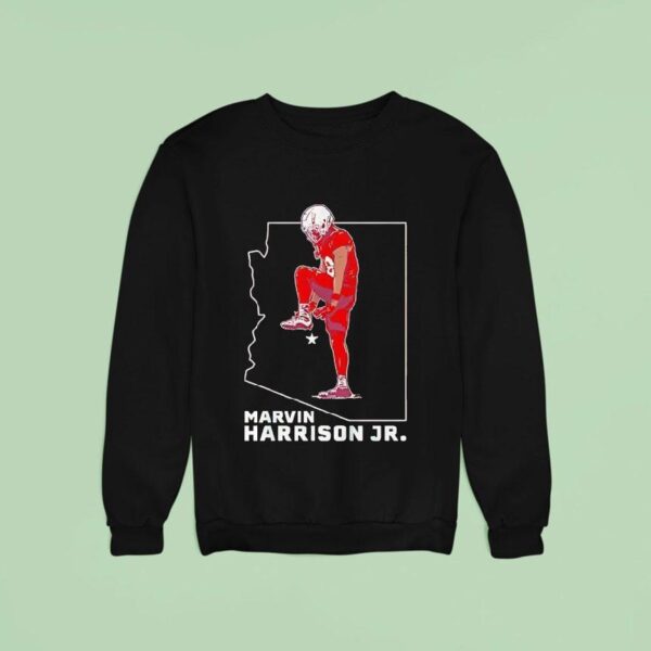 Marvin Harrison Jr Arizona Cardinals Football Cartoon Sweatshirt