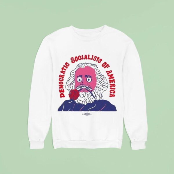 Marx Rose Democratic Socialists Of America Sweatshirt