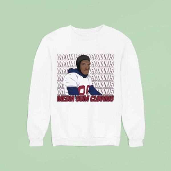 Media Sum Clowns New York Giants Football Sweatshirt