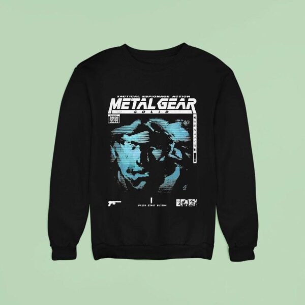 Metal Gear Solid Guns Of The Patriots Tactical Espionage Action Press Start Button Sweatshirt