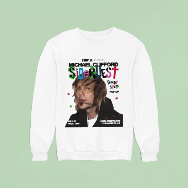 Michael Clifford Sidequest At N Fairfax Ave In Los Angeles Ca On July Featuring Pop Up Thrif Sweatshirt