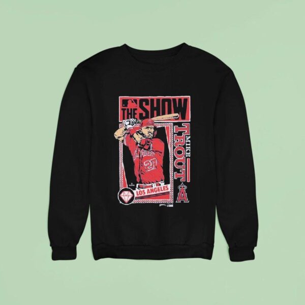 Mike Trout Mlb The Show Los Angeles Angels Sweatshirt