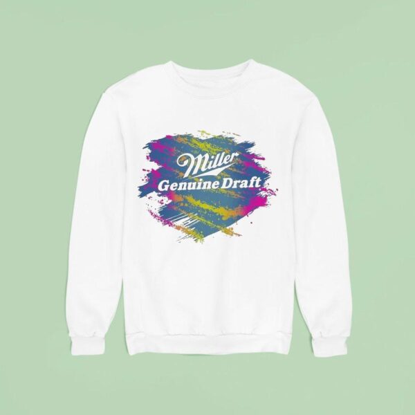 Miller Genuine Draft Paint Splatter Sweatshirt