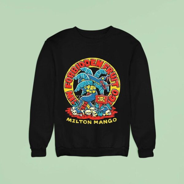 Milton Mango Forbidden Fruit Skulls Snake Sweatshirt