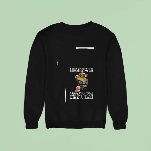 Minion I Don T Pretend To Be Something I M Not I Know I M A Bitch Sweatshirt