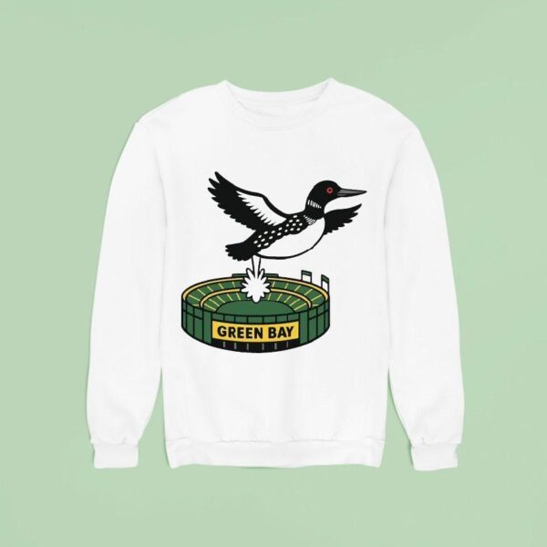 Minnesota Loon Pooping On Green Bay Sweatshirt