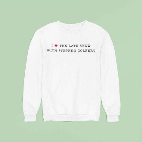 Molly Gordon Wearing I Love The Late Show With Stephen Colber Sweatshirt
