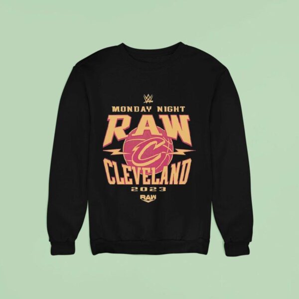 Monday Night Raw X Cleveland Cavaliers Basketball Sweatshirt