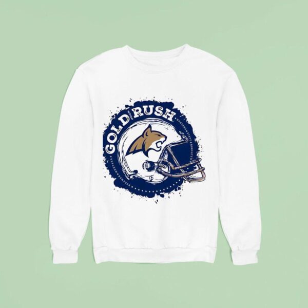 Montana State Bobcats Football Helmet Gold Rush Sweatshirt