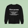 Moonsun Rules Of The House No Smoking In The Bed No Xenophobia No Corse Sweatshirt