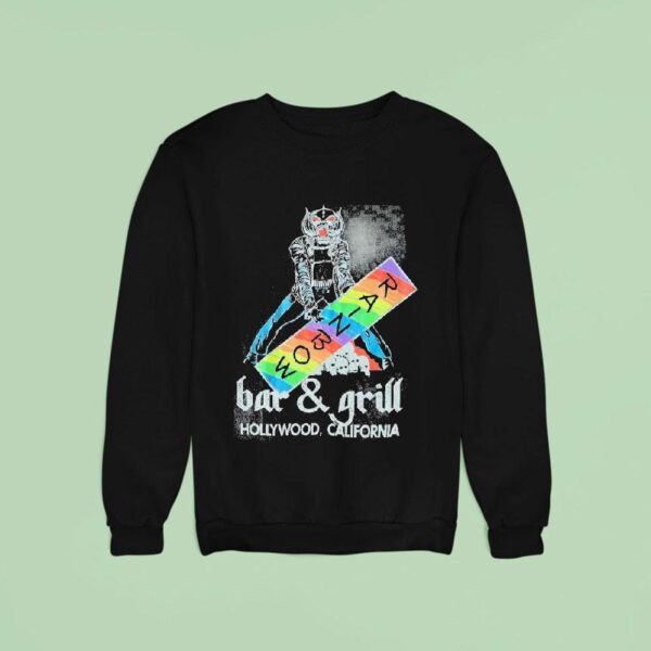 Motorhead Rainbow Bar Grill Bar And Grill Hollywood California Sweatshirt
