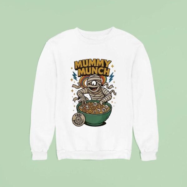 Mummy Munch Free Bandagge Halloween Sweatshirt