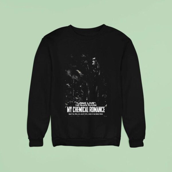 My Chemical Romance Seattle Wa July T Mobile Park Tour Sweatshirt