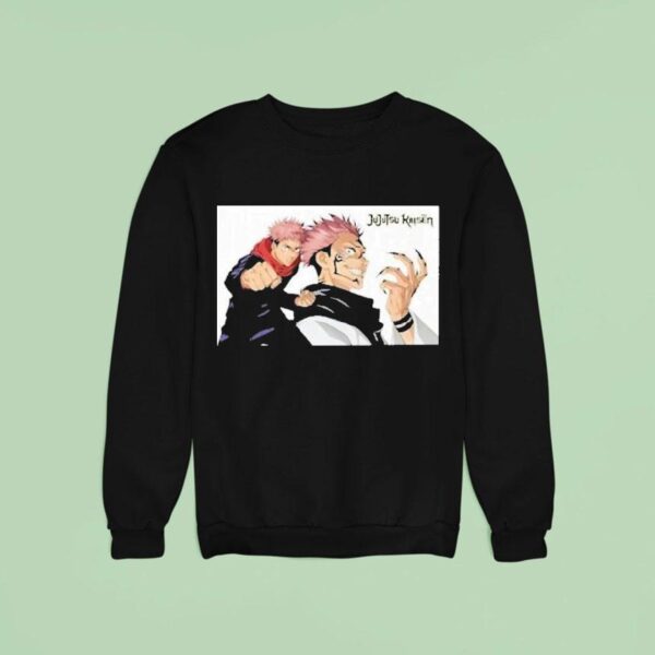 Namjoon Wearing Jujutsu Kaisen Ryomen Sukuna And Itadori Yuji Sweatshirt