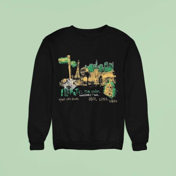 Nasir Jones Vegas Skyline Illmatic Year Anniversary Tour Sweatshirt