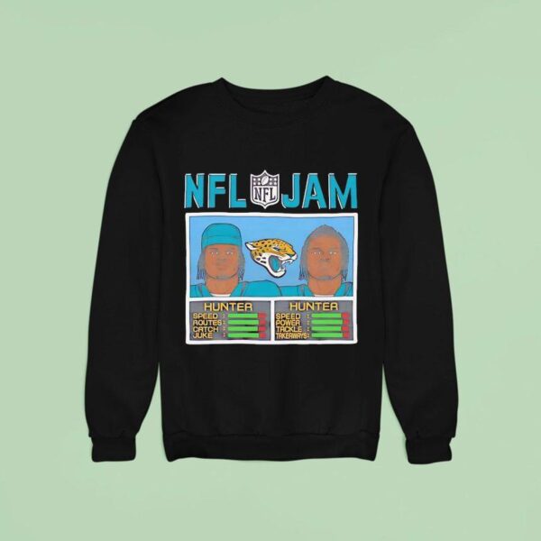 Nfl Jam Travis Hunter Jacksonville Jaguars Football Cartoon Sweatshirt