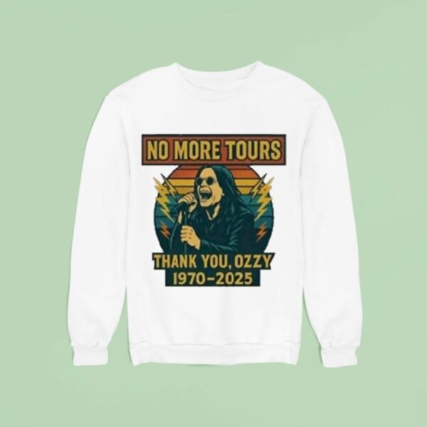 No More Tours Thank You Ozzy Osbourne Rip Sweatshirt