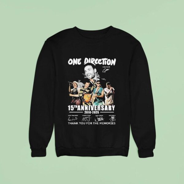 One Direction Liam Payne Th Anniversary Thank You For The Memories Sweatshirt