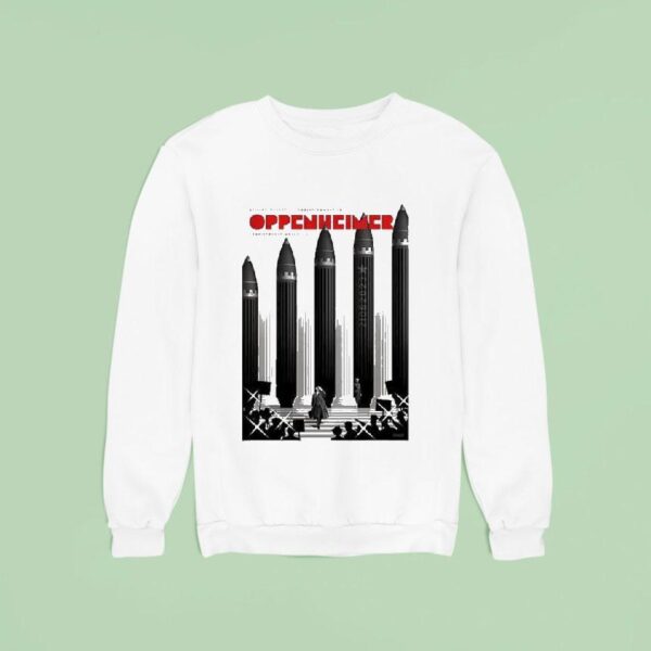 Oppenheimer Movie Minimalist Christopher Nolan Film Art Atomic Bomb For Sci Fi Lovers Sweatshirt