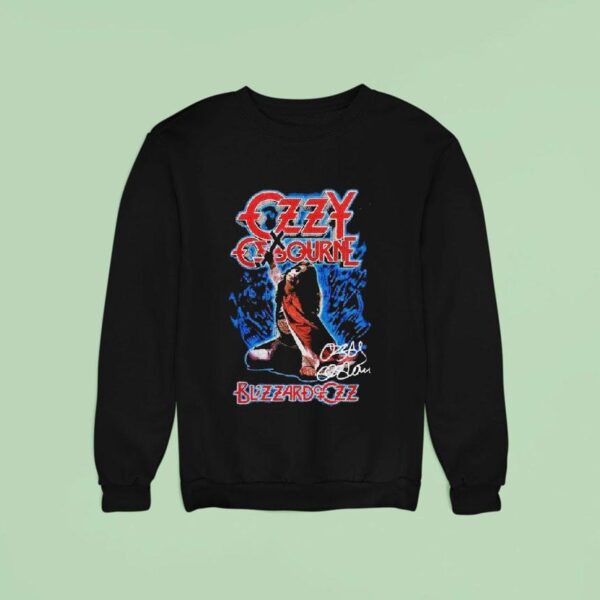 Ozzy Osbourne Blizzard Of Ozz Album Signature Sweatshirt