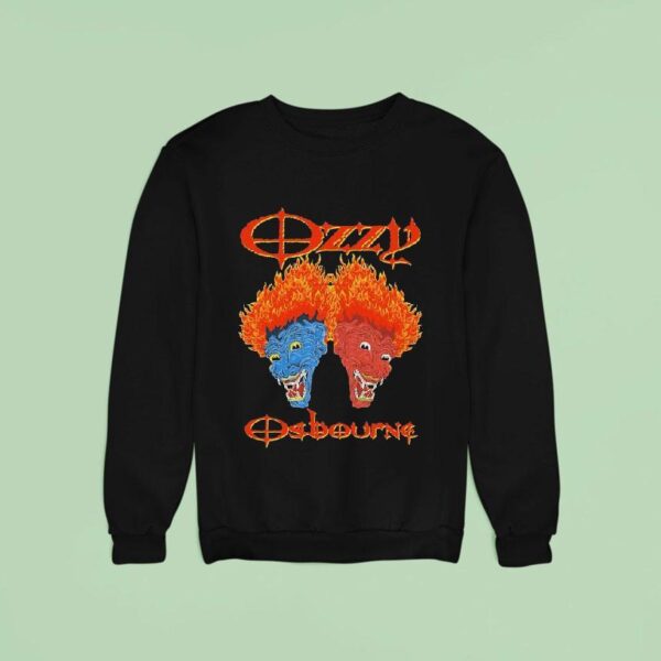 Ozzy Osbourne Sinners Heads Flames Sweatshirt