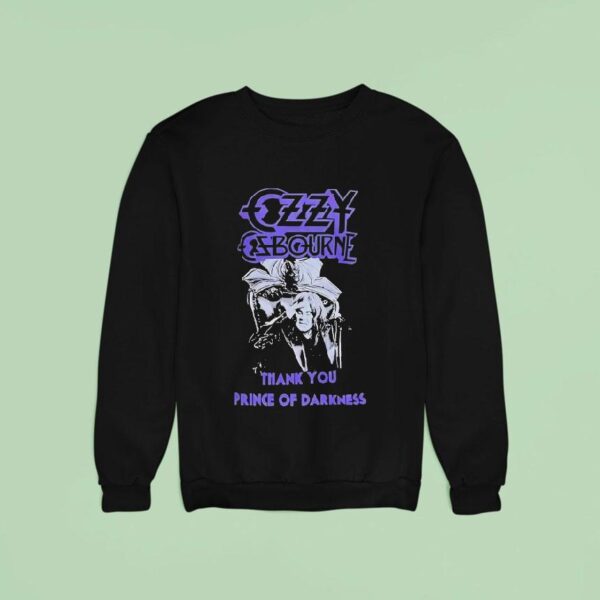 Ozzy Osbourne Thank You Prince Of Darkness Sweatshirt