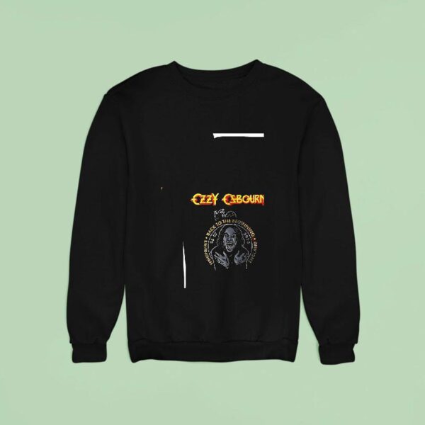 Ozzy Ozbourne Th Anniversary The Man The Myth The Legend Thank You For The Memories Sweatshirt