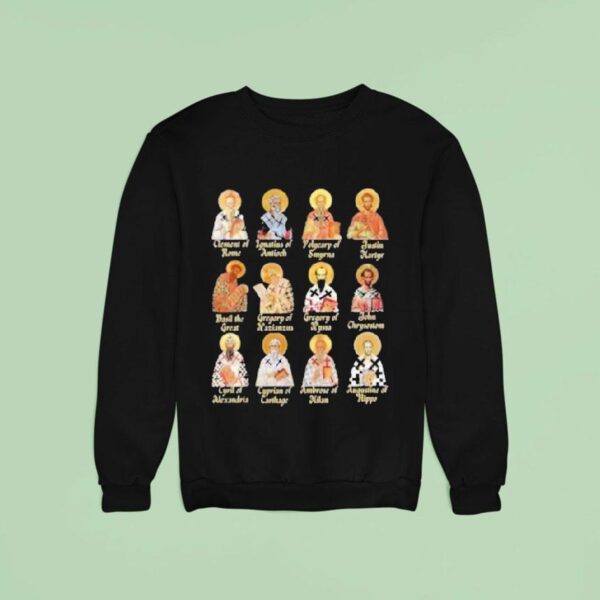 Patristic Church Fathers Augustine Ambrose Ignatius Sweatshirt
