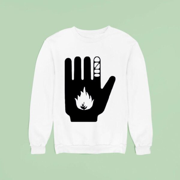 Pedro Pascal Wearing Ceasefire Now Msf White Sweatshirt